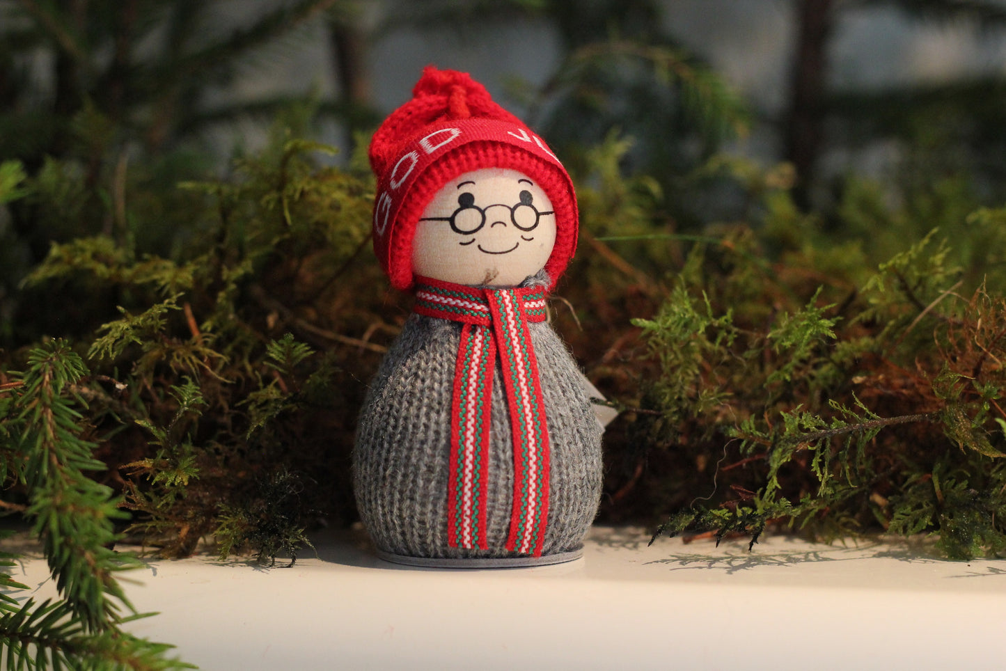 God jul-tomte (grå)