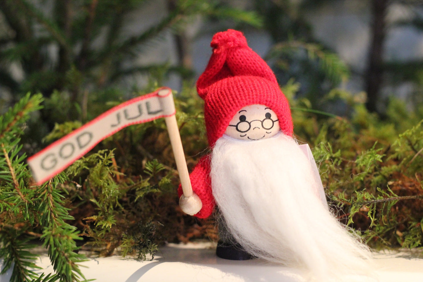 Tomte med god jul-vimpel