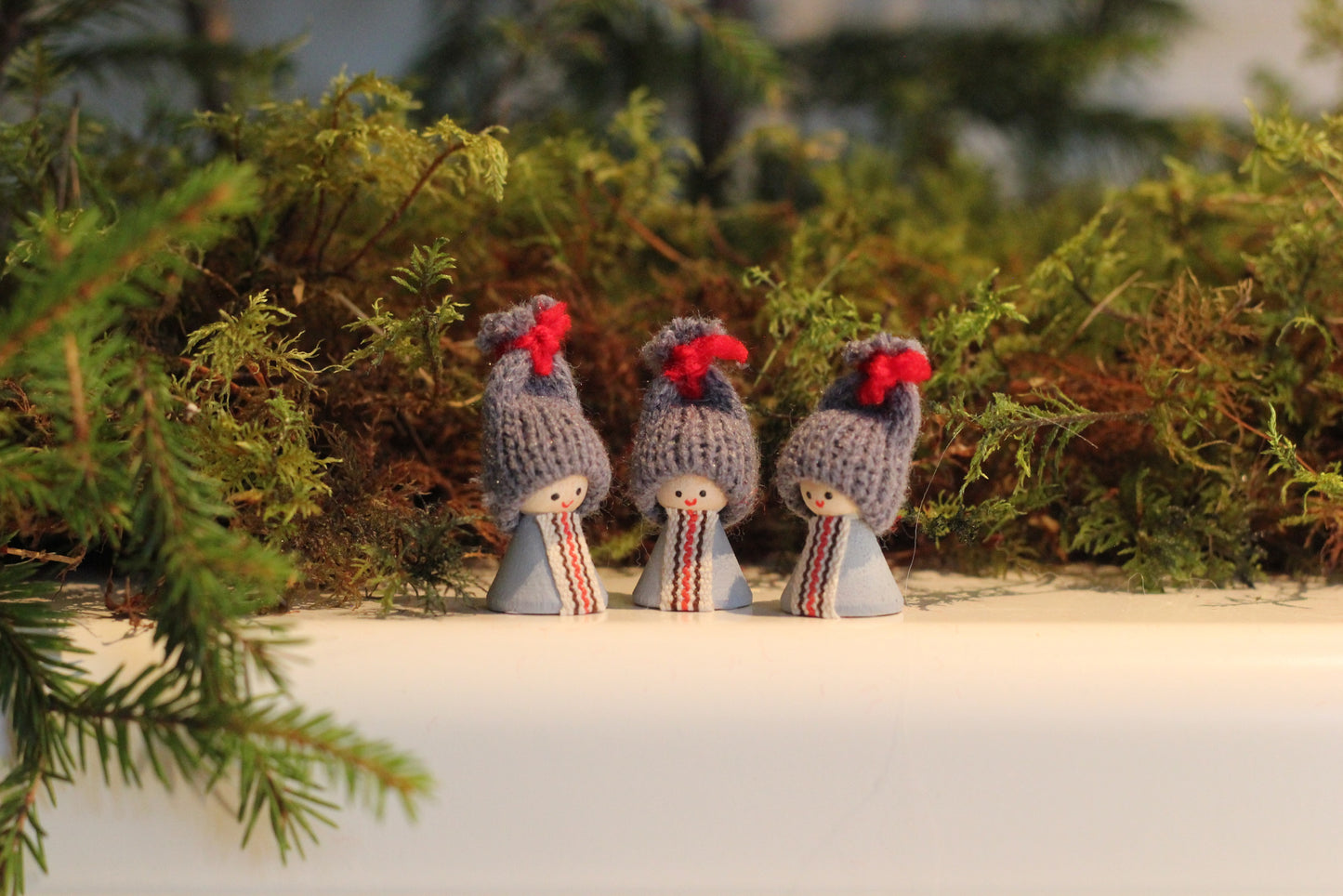 Minitomte grå (3-pack)